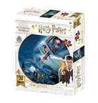 PRIME 3D Potter-Harry Flying Over Hogwarts Anglia Puzzle lenticulaire Ron dans Le Ford an, 33011, Multicolore, 46cm x 31cm