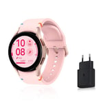 Samsung Galaxy Watch FE, 40mm, Or Rose, Bluetooth, Montre connectée avec Chargeur Secteur Rapide Inclus