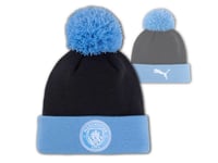 Puma Manchester City Ess Pom Bonnet Man.city Bonnet Tricoté M.Pompon Bonnet Mcfc