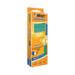 BIC Ecolutions Evolution 655 HB Pencil with Eraser (Pack of 12), Green With eras