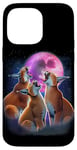 iPhone 14 Pro Max 3 Caracals Howling At The Moon Funny Caracal Wild Cat Lover Case