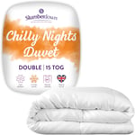 Slumberdown Chilly Nights Double Duvet - 15 Tog Extra Warm & Thick Heavyweight -