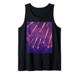 Celestial Falling Stars in Starry Night Sky Aesthetics Tank Top