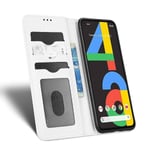 Google Pixel 4a 4g Premium Pu-nahkainen Flip Folio -kotelo, jossa korttipaikat magneettisesti suljettava kansi