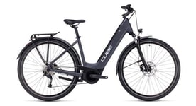 Vtc electrique cube touring hybrid one 500 easy entry shimano alivio 9v 500 wh 700 mm gris 2023