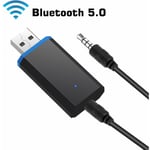 Bluetooth sändare för TV, Bluetooth 5.0 trådlös ljudadapter 3,5 mm trådlös adaptersändare för hörlurar PC TV Laptop och mer，