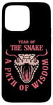 iPhone 15 Pro Max Year Of the Snake. A Path Of Wisdom. Cinese New Year Costume Case