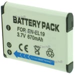 Batterie pour NIKON COOLPIX S33 - Garantie 1 an