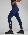 2XU Form Stash Hi-Rise Comp Tights Midnight/White - XL