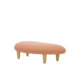 Vitra - Freeform Ottoman, Pale Rose Cognac, Naturlig Lönn - Fotpallar - Isamu Noguchi - Rosa - Trä/Skum