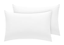 Indus Textiles 100% Egyptian Cotton - 400 Thread Count - White - Pair Of Kingsize Standard Pillowcases