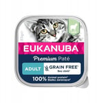 Eukanuba Grain Free Adult lammasta aikuisille kissoille, 16x85 g