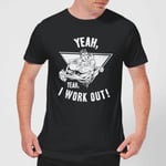 T-Shirt Homme I Work Out - Superman (DC Comics) - Noir - L - Noir