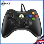 Boxed black USB wired controller suitable For Xbox 360/Xbox 360 Slim/PC Windows