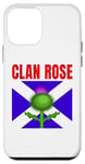 Coque pour iPhone 12 mini Clan Rose Tartan Nom de famille écossais Scotland Pride