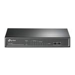 TP-Link Switch PoE (TL-SF1008LP) 8 ports 10/100M, 4 ports PoE, 41W pour tous les ports PoE, Boitier Métal, Installation facile, idéal pour créer un réseau de surveillance polyvalent et fiable