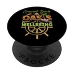 Oasis of Wellbeing - Crescent Beach PopSockets Adhesive PopGrip