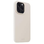 Holdit iPhone 15 Pro Silicone Case, Light Beige