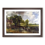 Big Box Art The Hay Wain by John Constable Framed Wall Art Picture Print Ready to Hang, Walnut A2 (62 x 45 cm)