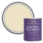 Rust-Oleum Cream water resistant Kitchen Tile Paint in Satin Finish - Featherstone 750ml