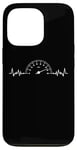 Coque pour iPhone 13 Pro Heartbeat Speedometer Auto Car Garage Racing Men Dad