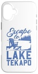 Coque pour iPhone 16 Plus Je m'enfuis vers le lac Tekapo