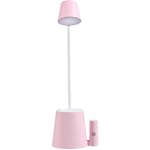 Tlily - Lampe de Lecture avec Lampe de Table de Presse led Rechargeable usb avec Support pour Portable Porte- Ventilateur