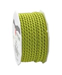 C.E. Pattberg MOSEL Ficelle citron vert, 25 m de Cordelette Tissée, Largeur 4 mm, Accessoire pour Décoration, Bricolage, Travaux Manuels et Emballage Cadeau