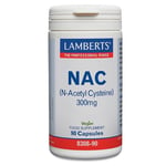 LAMBERTS NAC - N-Acetyl Cysteine - 90 x 300mg Capsules