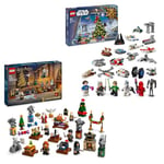 LEGO Star Wars Advent Calendar 2024 Harry Potter Advent Calendar 2024, Christmas Idea for 6 Plus Year Old Boys, Girls and Fans, 75395 + 76438