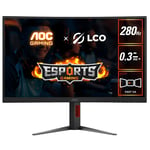 AOC C27G4Z 27" Curved 1920x1080 FHD 1ms HDMI DP 280Hz Ergo Monitor