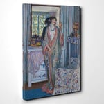 Big Box Art Frederick Carl Frieseke The Robe Canvas Wall Art Print Ready to Hang Picture, 30 x 20 Inch (76 x 50 cm), Multi-Coloured