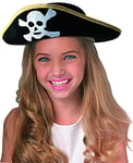 Rubies, Chapeau Pirate Noir Enfant, Accessoire