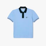 Lacoste Mens Classic Fit Polo Shirt in Blue material_cotton - Size Small