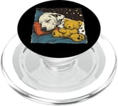 Dalmatien endormi avec ours en peluche PopSockets PopGrip pour MagSafe