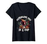 Womens Everything Nice In A Cup Mulled Wine Christmas Drink V-Neck T-Shirt