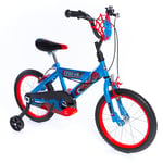 Huffy Marvel Spiderman Bike Easy Quick Connect Assembly + Stabilisers,Blue, 16 Inch Boys Bike 5-7 Year Old