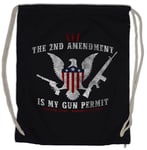 The 2nd Amendment I Drawstring Bag Pistol Gun Guns Rifle Rifles US Law Laws Fun