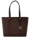 Michael Kors Burgundy Tote Bag Dark Red Large Top Zip Leather Sady RRP£330