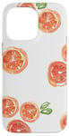 Coque pour iPhone 14 Pro Max Motif orange sur fond blanc vif et amusant