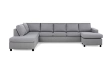 U-soffa Nevada XL Divan Höger - Ljusgrå Grå Scandinavian Choice