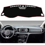 LINGJIE Respirant Tableau De Bord De Voiture Dash Couverture Mat, pour Kia Sportage QL 2016-2019, Tableau De Bord De Voiture Pad Étanche À La Lumière