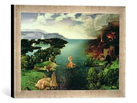 Kunst für Alle 'Encadré Image de Joachim Patenier Or Patinir Charon Crossing The River Styx, 1515–24, d'art dans Le Cadre de Haute qualité Photos Fait Main, 40 x 30 cm, Argent Raya