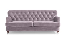 Howard Riviera Fløyelssofa 3-seter - Lilla sofa Lyserød