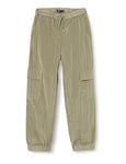 NAME IT NLNNIT Track Cargo L Pant Pantalons, Vetiver, 14 Ans Mixte