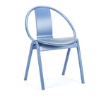 Ton - 313 05 Again Chair Beech Pigment Ashy Blue B55 Milkyway Shadow - Matstolar - Alexander Gufler - Trä/Textilmaterial