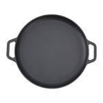 (30cm)Pancake Flat Frying Pan Multifunctional Cast Iron Flat Skillet Pan