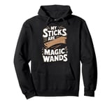 Sticks Magic Wands Marimbist Musician Vibraphonist Marimba Pullover Hoodie