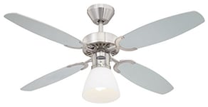 Westinghouse Lighting 78274 Capitol 105 cm Brushed Steel Indoor Ceiling Fan (withouit remote control)