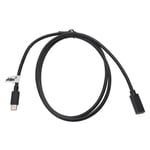 vhbw Câble de rallonge USB-C compatible avec Samsung Galaxy Book, Note Pro, Tab 3, Tab E Lite, Tab A tablette, Notebook - Câble, noir, 100 cm